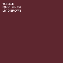 #5E262E - Livid Brown Color Image